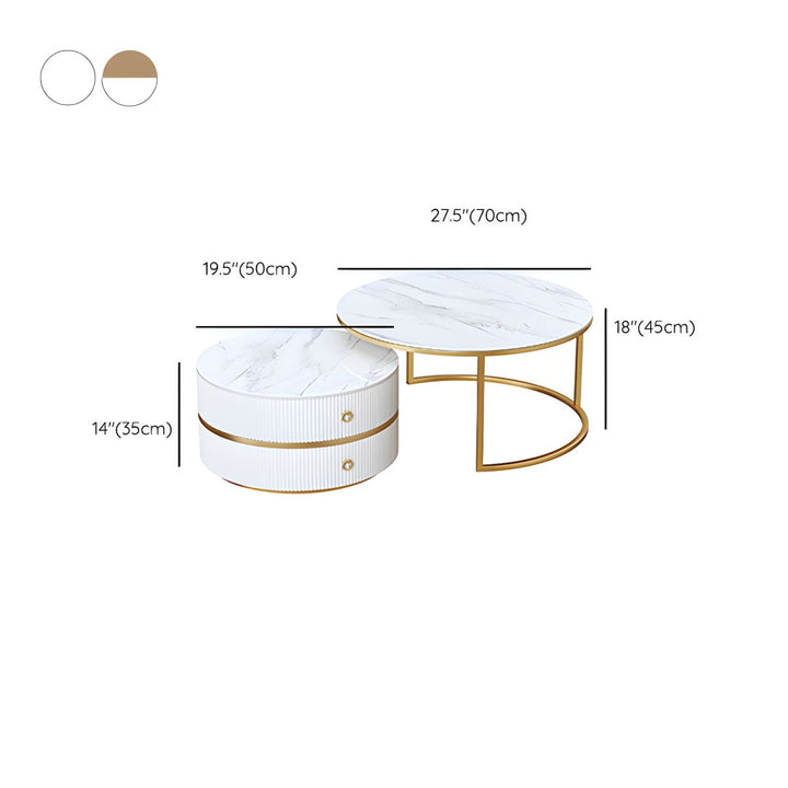 Devansh Stainless Steel Frame Coffee Table for Living Room