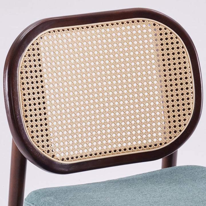 Kashika Solid Wood and Fabric Arm Chair | Living Room Chair | Lounge Chair