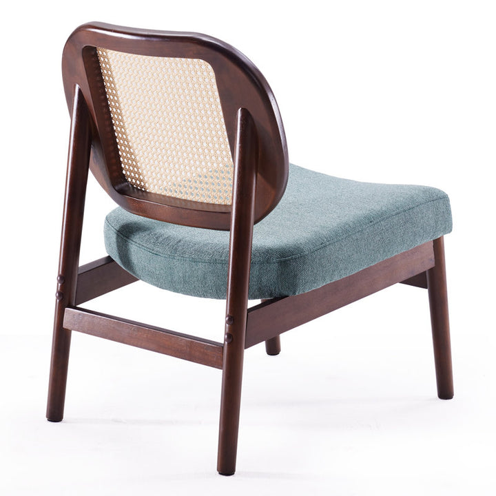 Kashika Solid Wood and Fabric Arm Chair | Living Room Chair | Lounge Chair
