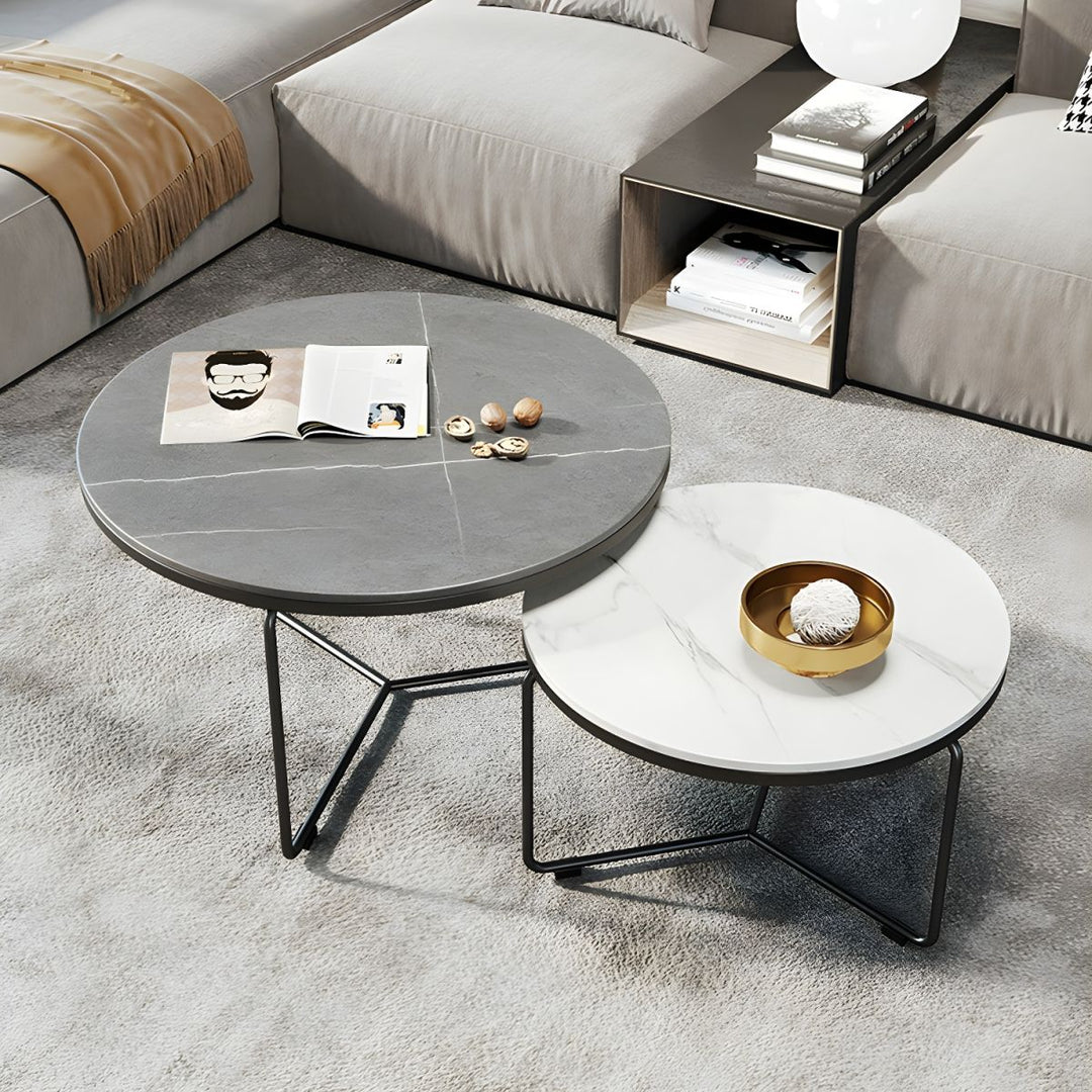 Eshika Stainless Steel Frame Coffee Table for Living Room