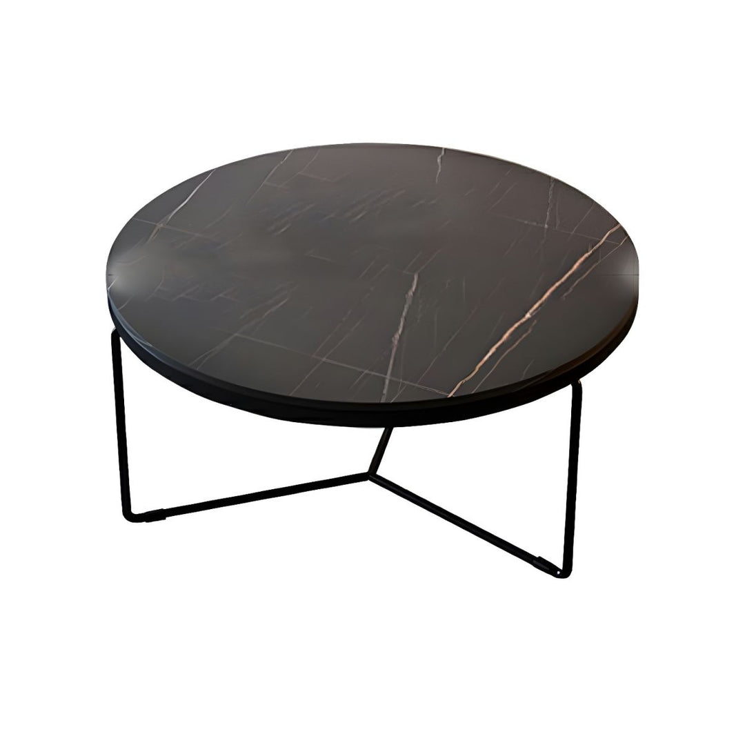 Advait Stainless Steel Coffee Table for Living Room | Set of 2 | Round Shaped