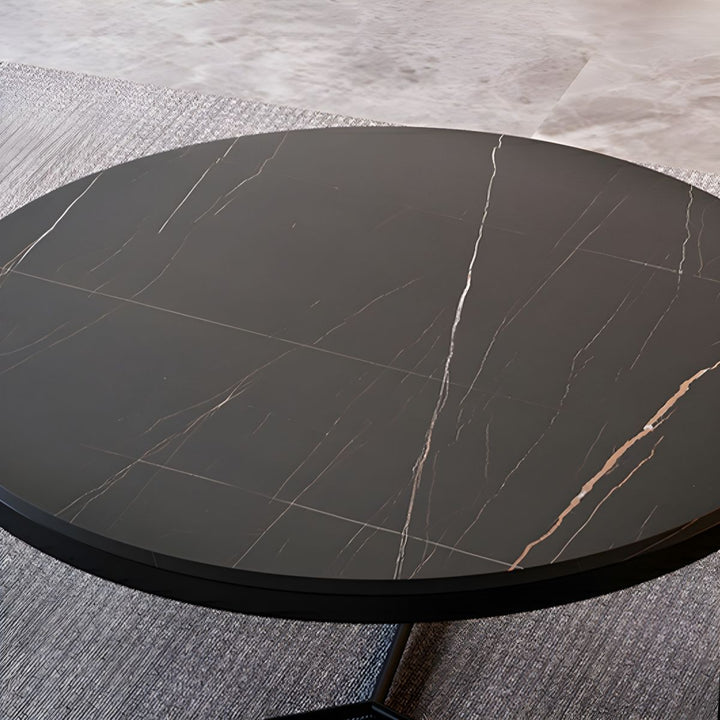 Advait Stainless Steel Coffee Table for Living Room | Set of 2 | Round Shaped