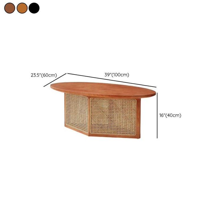 Aurora Solid Wood Coffee Table for Living Room | Set of 2