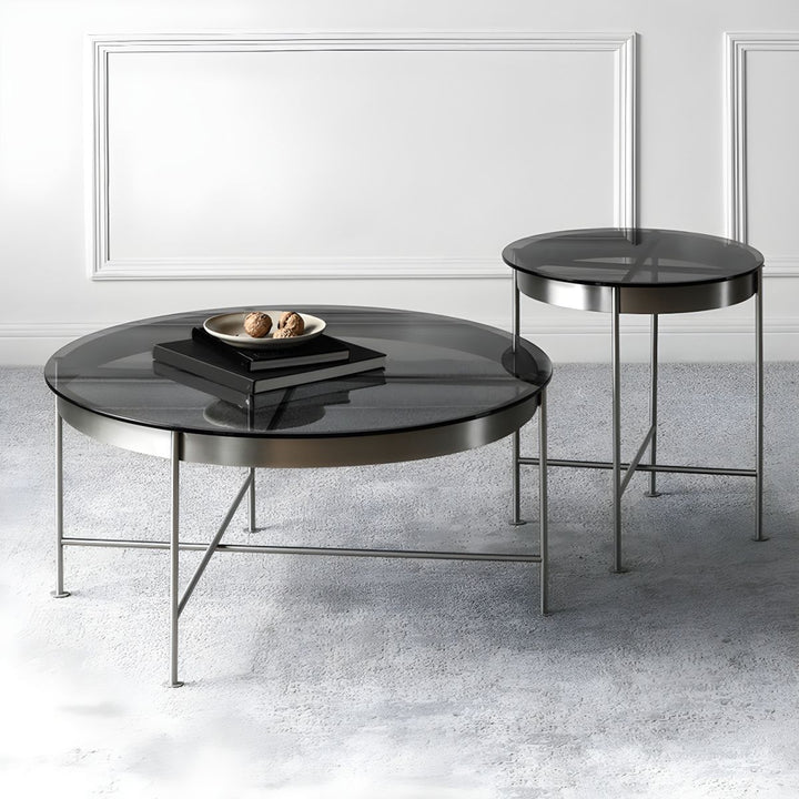 Farhan Stainless Steel Frame Coffee Table for Living Room