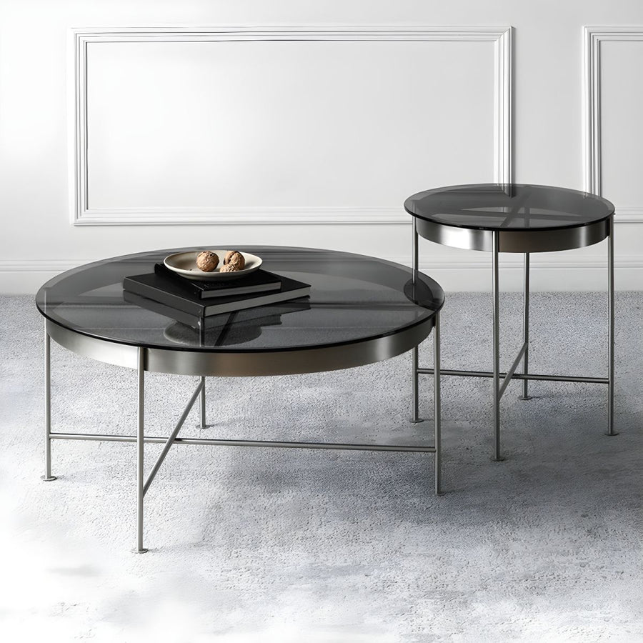 Farhan Stainless Steel Frame Coffee Table for Living Room