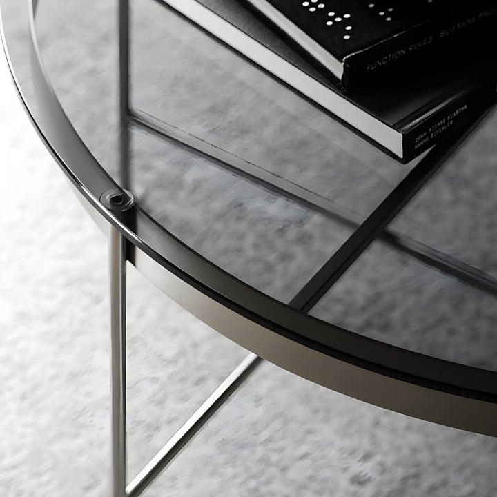 Farhan Stainless Steel Frame Coffee Table for Living Room