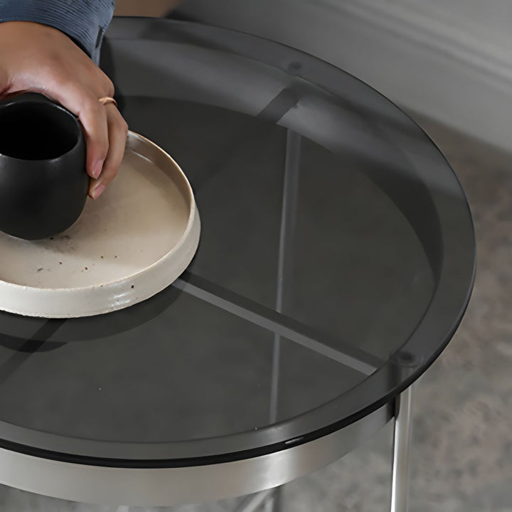Farhan Stainless Steel Frame Coffee Table for Living Room
