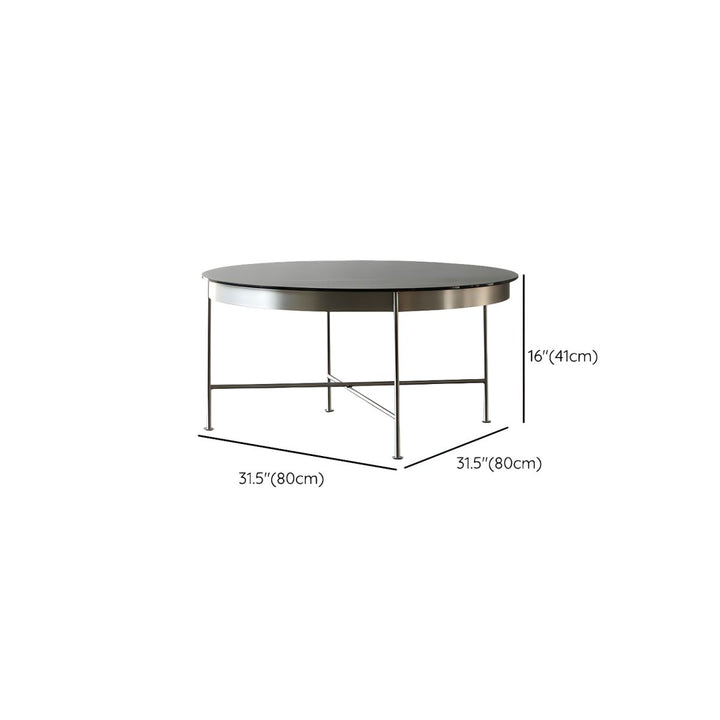 Farhan Stainless Steel Frame Coffee Table for Living Room