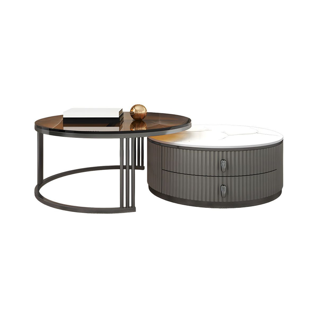 Gaurav Stainless Steel Frame Coffee Table for Living Room
