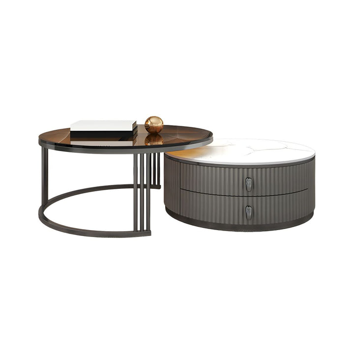 Gaurav Stainless Steel Frame Coffee Table for Living Room
