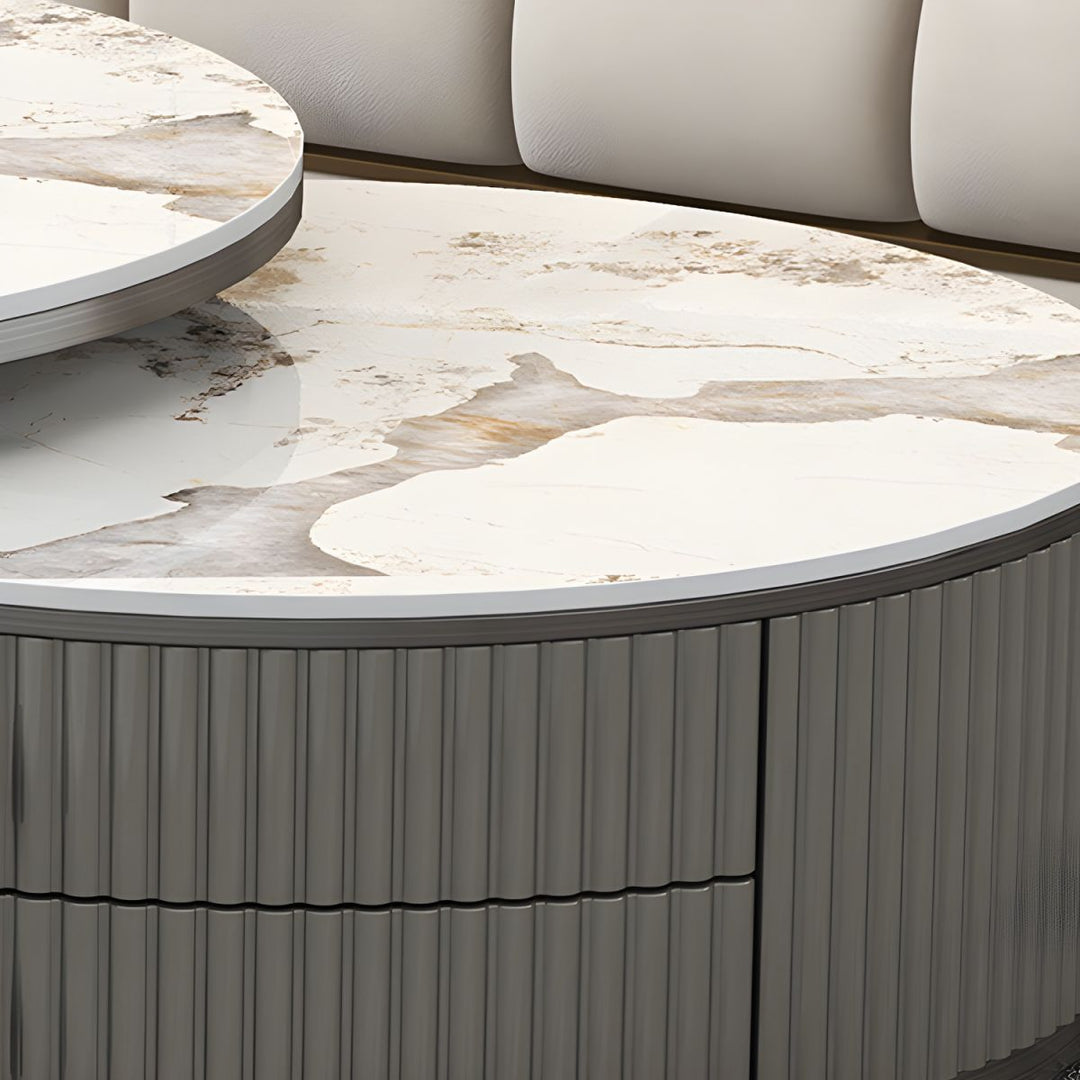 Gaurav Stainless Steel Frame Coffee Table for Living Room