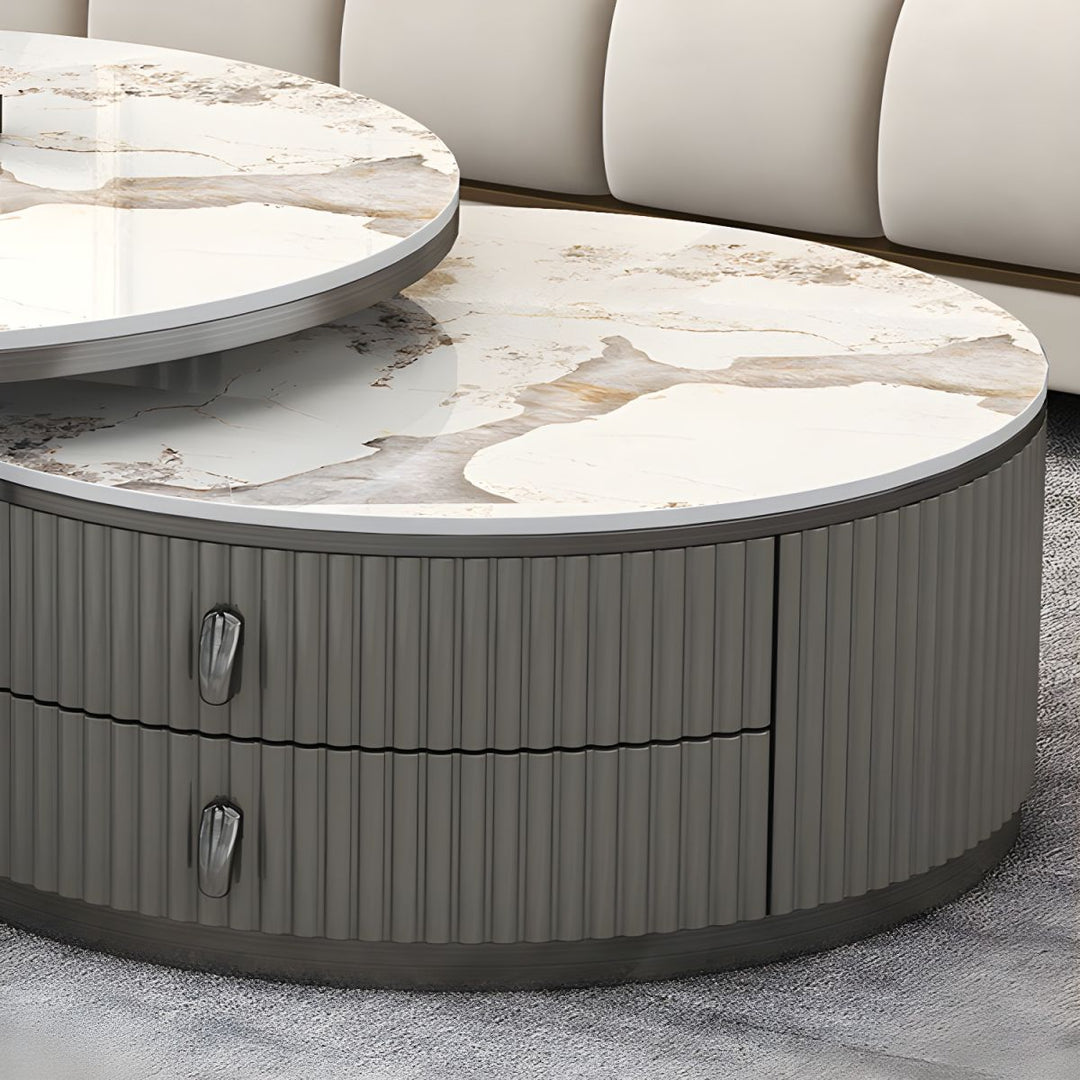 Gaurav Stainless Steel Frame Coffee Table for Living Room