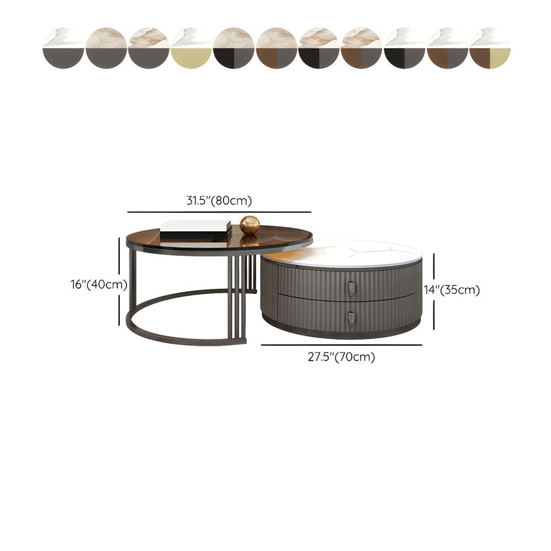 Gaurav Stainless Steel Frame Coffee Table for Living Room