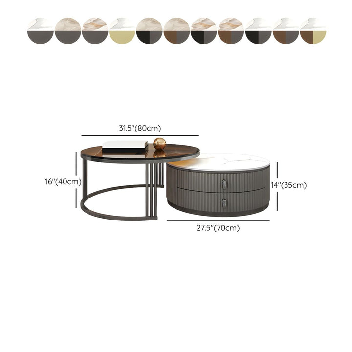 Gaurav Stainless Steel Frame Coffee Table for Living Room