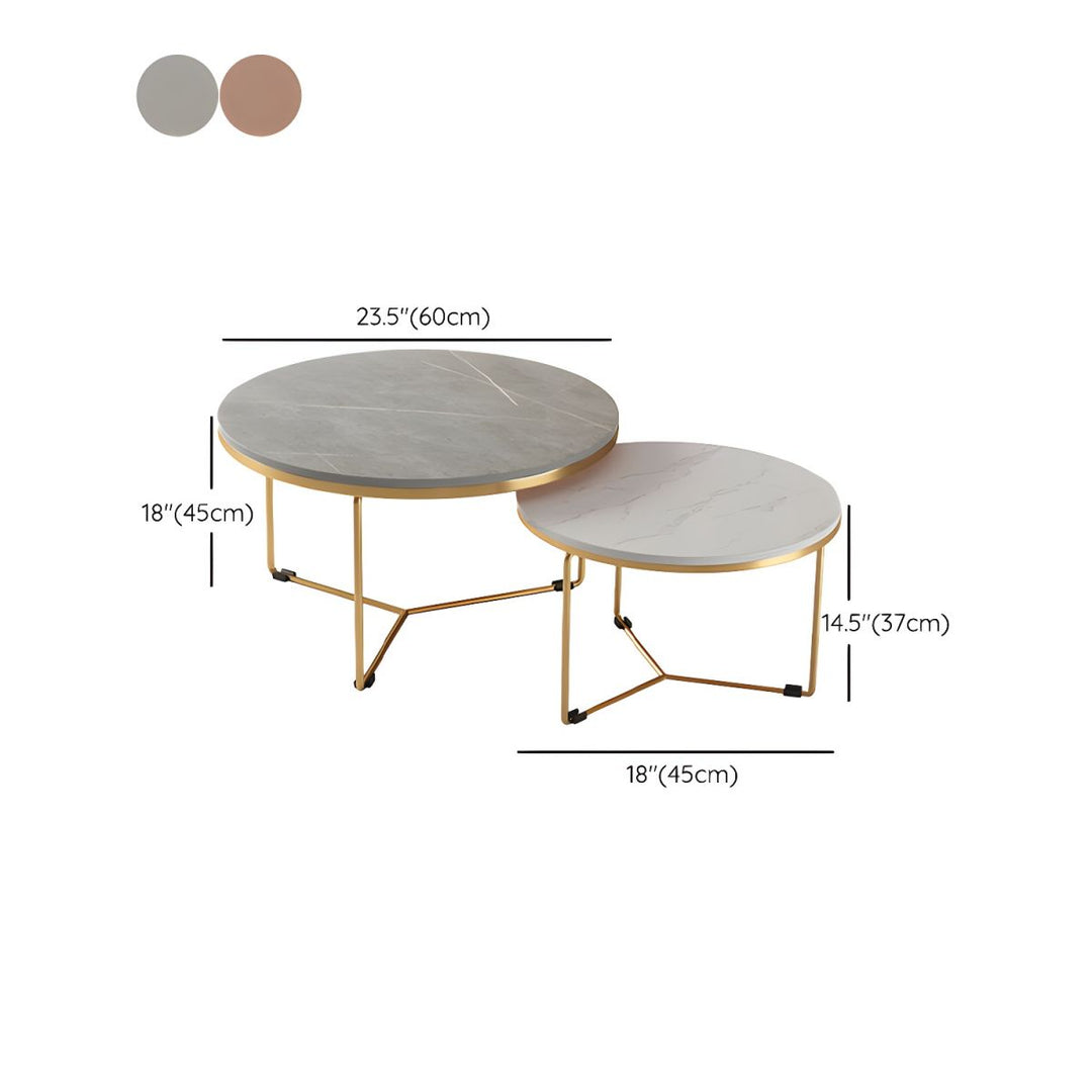 Hriday Stainless Steel Frame Coffee Table for Living Room