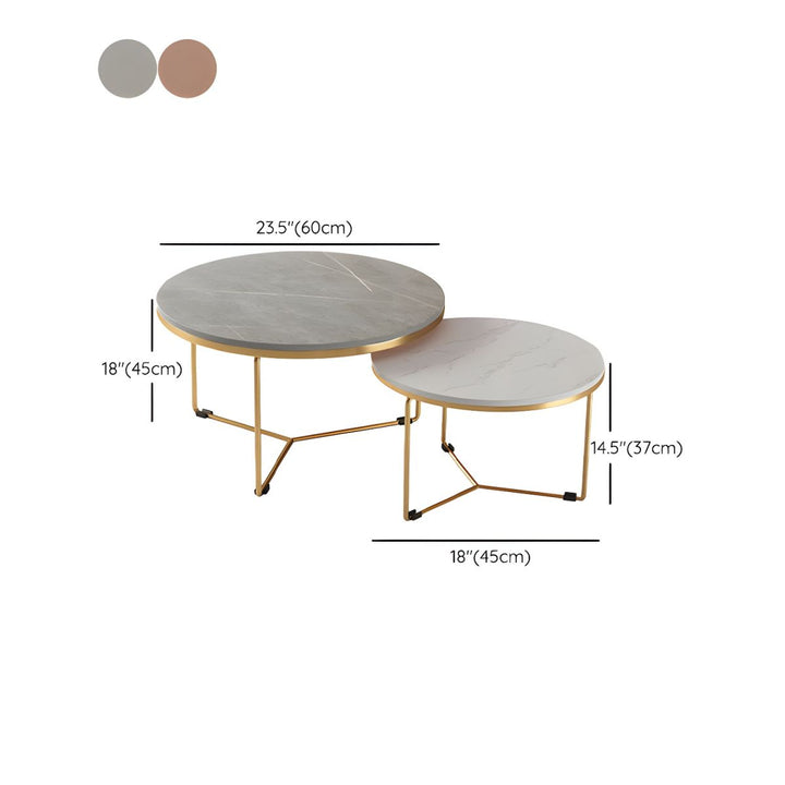 Hriday Stainless Steel Frame Coffee Table for Living Room