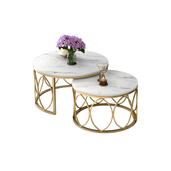 Ishaan Stainless Steel Coffee Table for Living Room