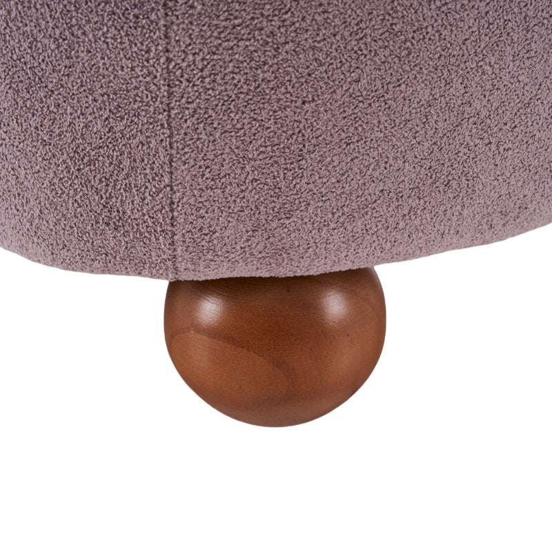 Mishka Solid Wood and Fabric Arm Chair | Living Room Chair | Lounge Chair