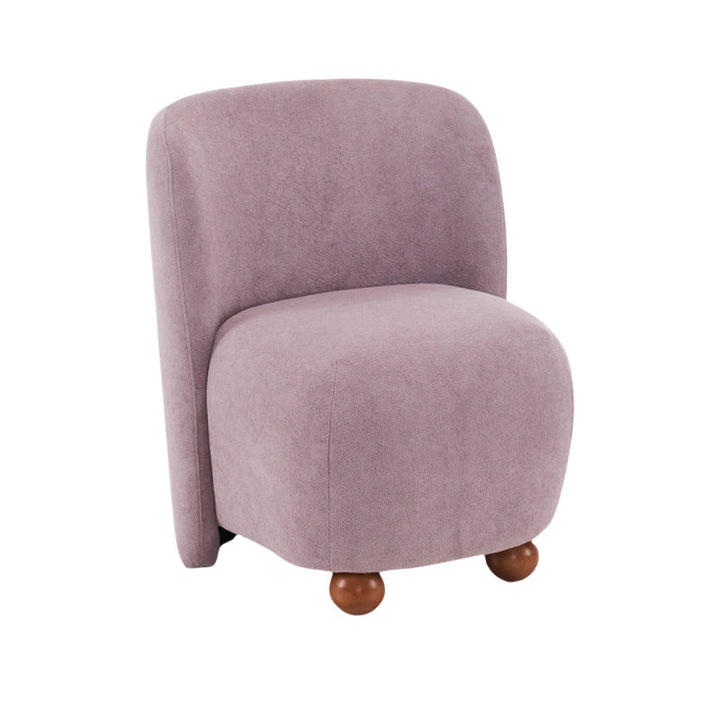 Mishka Solid Wood and Fabric Arm Chair | Living Room Chair | Lounge Chair