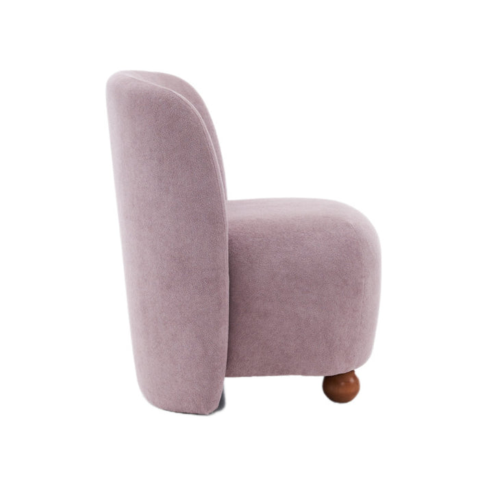 Mishka Solid Wood and Fabric Arm Chair | Living Room Chair | Lounge Chair
