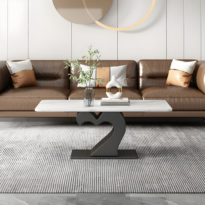 Kabir Stainless Steel Coffee Table Set | Heart Shape Coffee Table
