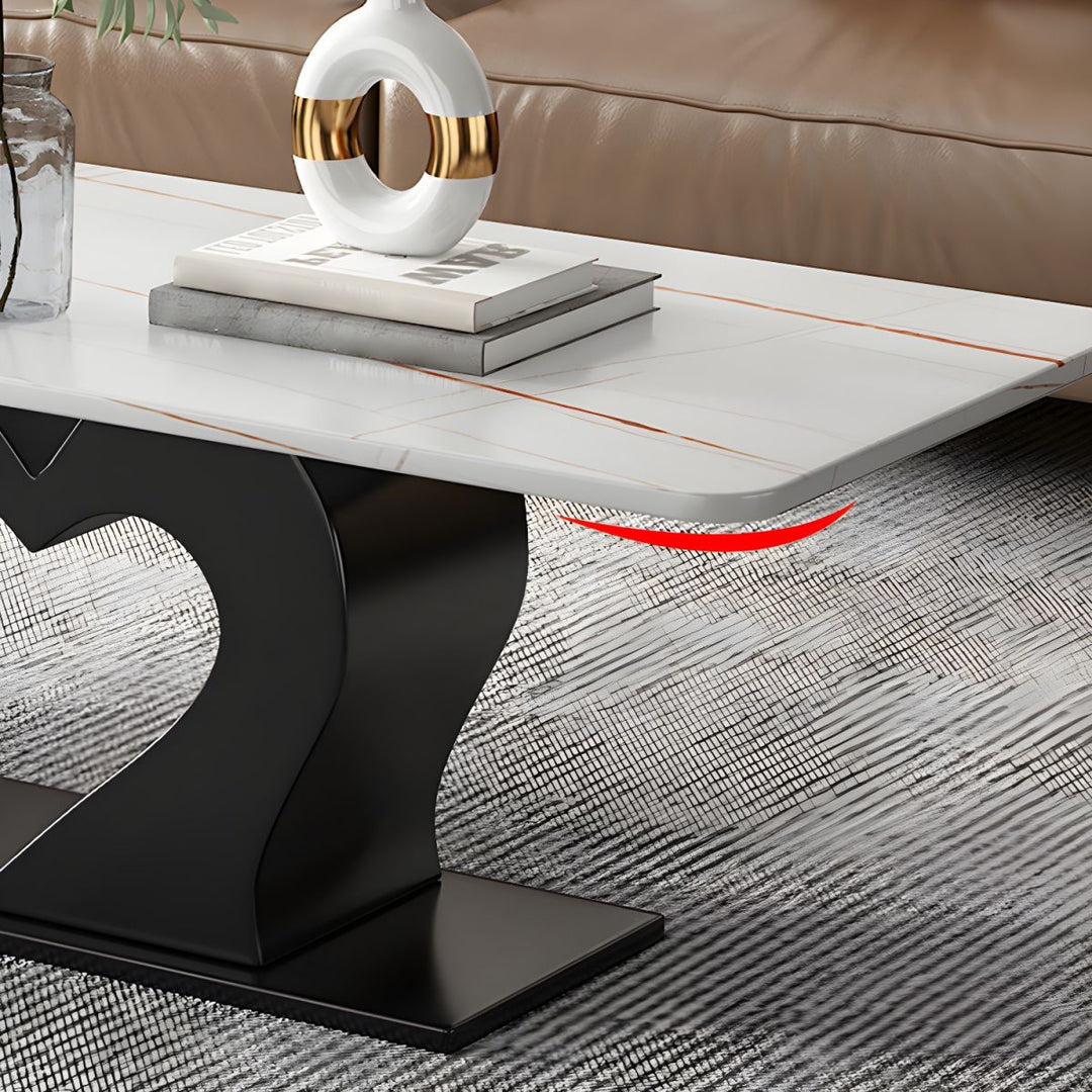 Kabir Stainless Steel Coffee Table Set | Heart Shape Coffee Table
