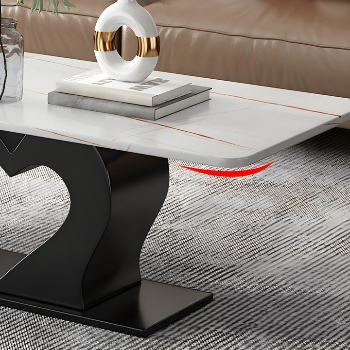 Kabir Stainless Steel Coffee Table Set | Heart Shape Coffee Table