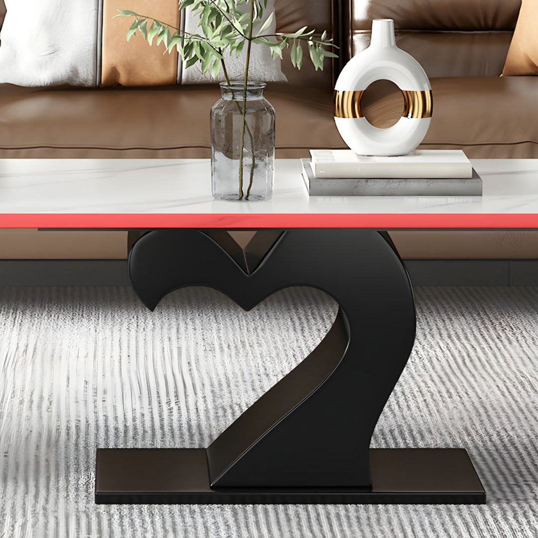 Kabir Stainless Steel Coffee Table Set | Heart Shape Coffee Table