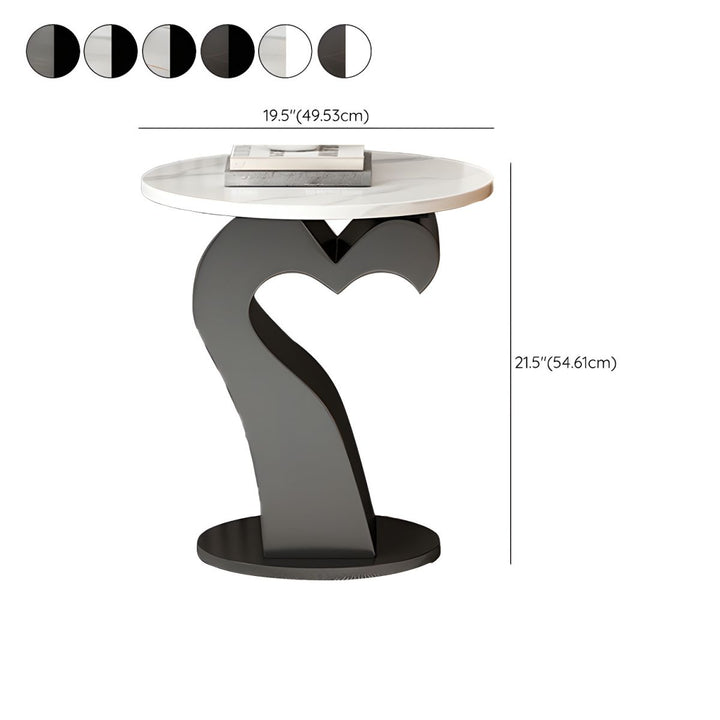 Kabir Stainless Steel Coffee Table Set | Heart Shape Coffee Table
