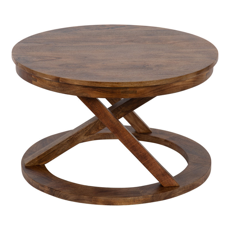 Anand Solid Wood Coffee Table For Living Room | Honey Finish