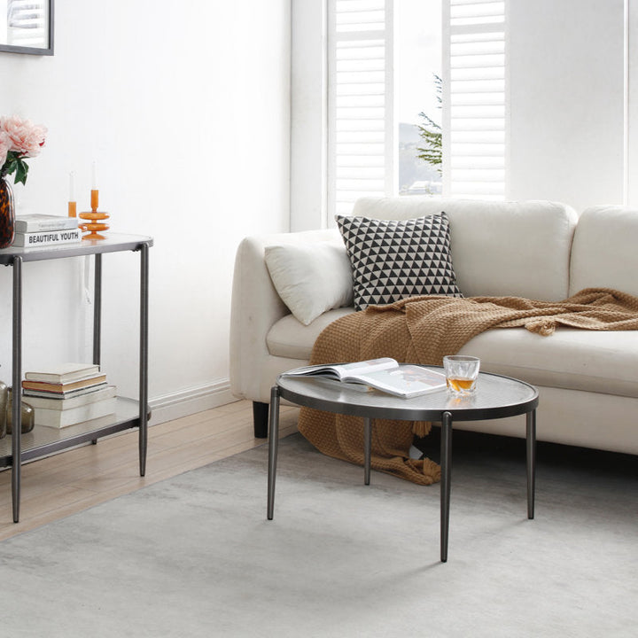 Ember Stainless Steel Coffee Table For Living Room