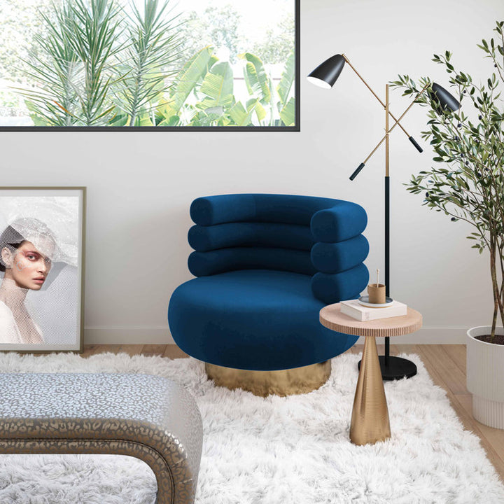 Kriva Metal and Fabric Arm Chair | Living Room Chair | Lounge Chair