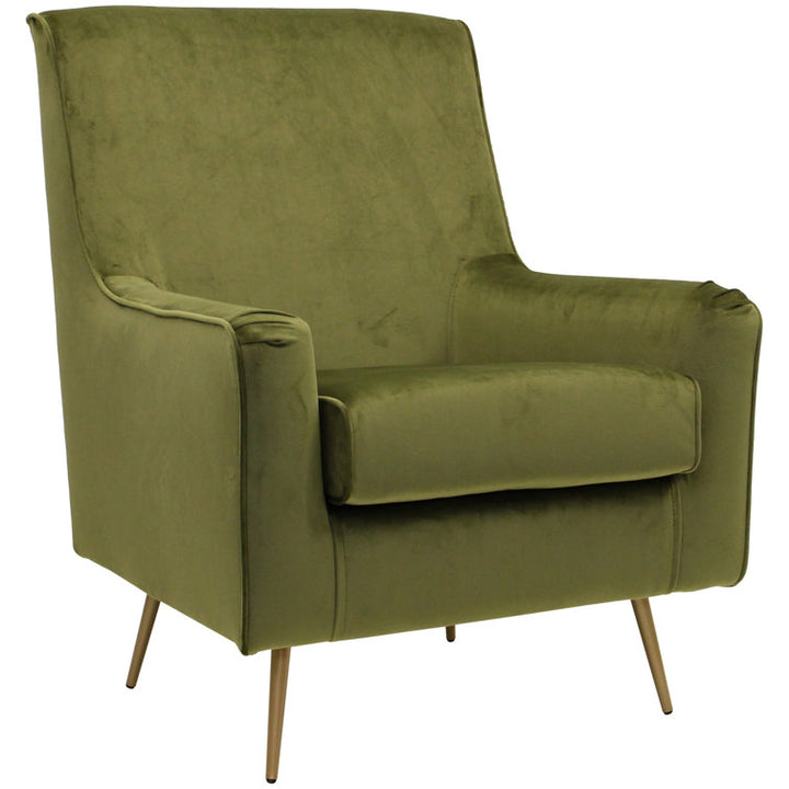 Anvika Metal and Fabric Arm Chair | Living Room Chair | Lounge Chair