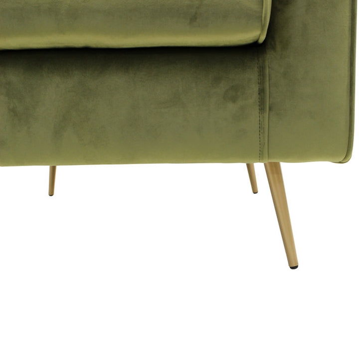 Anvika Metal and Fabric Arm Chair | Living Room Chair | Lounge Chair