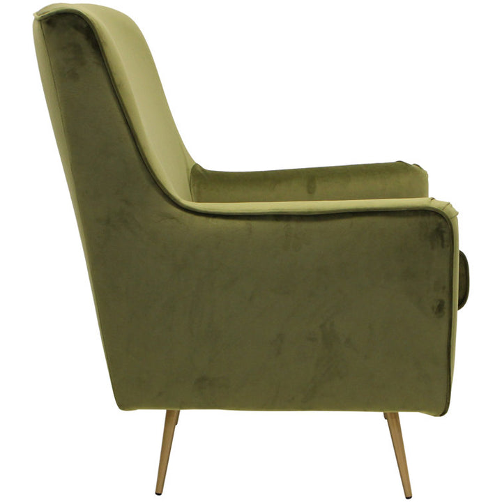 Anvika Metal and Fabric Arm Chair | Living Room Chair | Lounge Chair