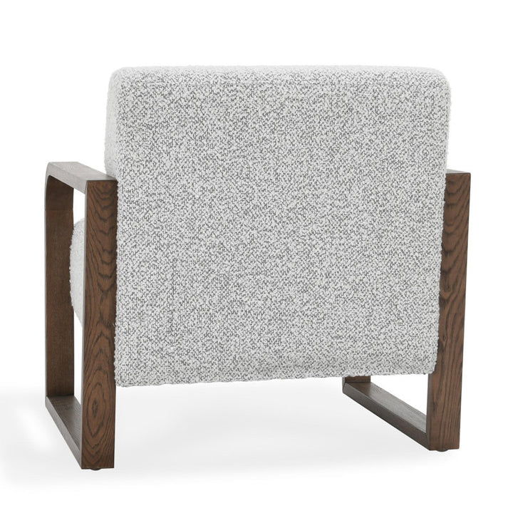 Aahana Solid Wood and Fabric Arm Chair | Living Room Chair | Lounge Chair