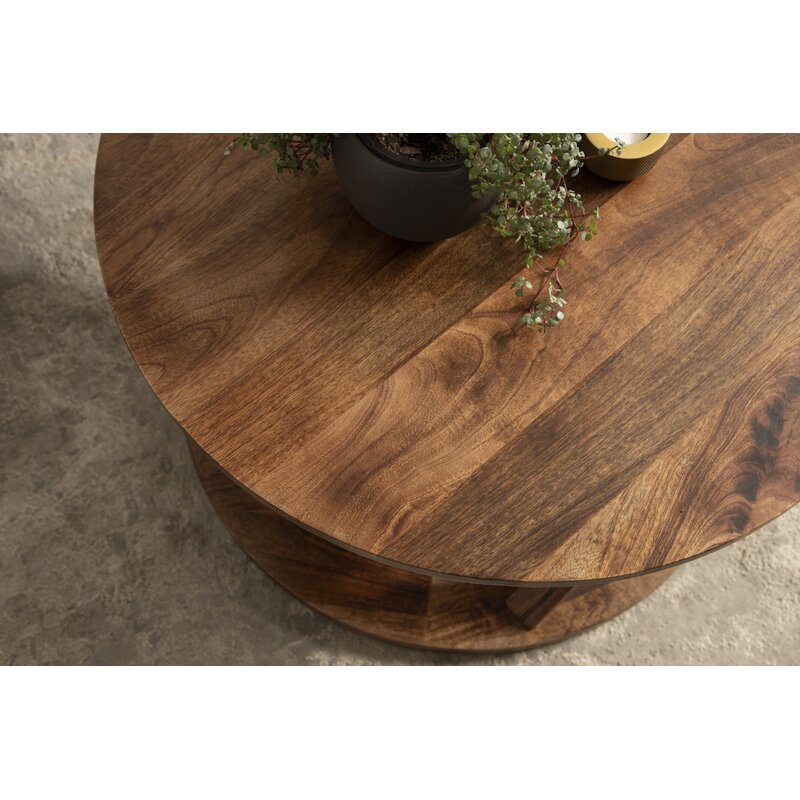 Anand Solid Wood Coffee Table For Living Room | Honey Finish