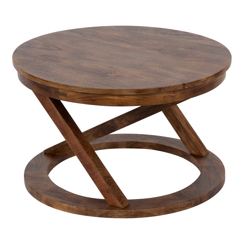 Anand Solid Wood Coffee Table For Living Room | Honey Finish