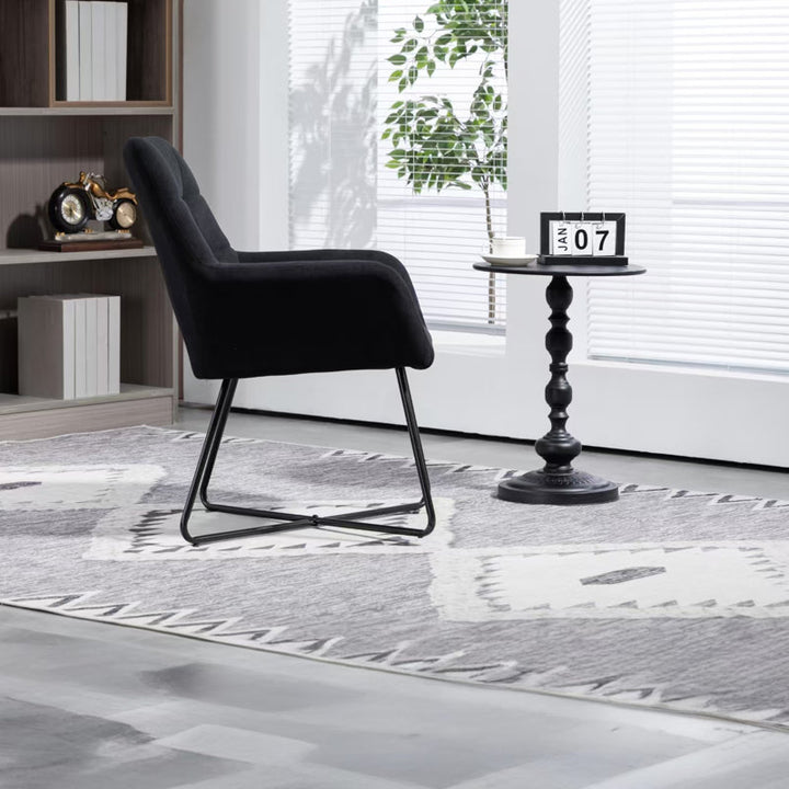 Ziyana Metal and Fabric Arm Chair | Living Room Chair | Lounge Chair