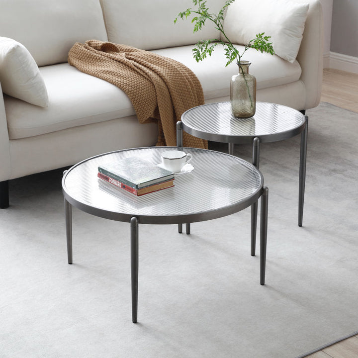Ember Stainless Steel Coffee Table For Living Room
