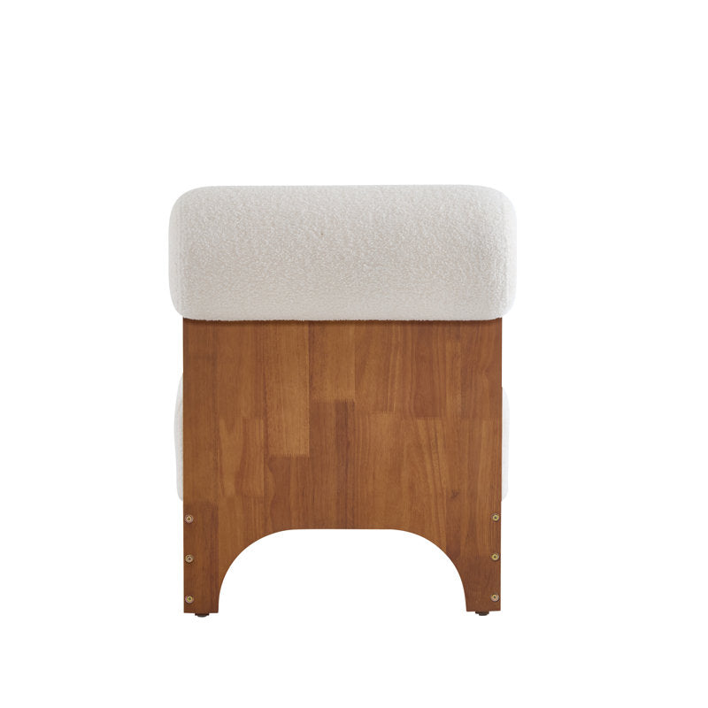 Aadhya Solid Wood and Fabric Arm Chair | Living Room Chair | Lounge Chair