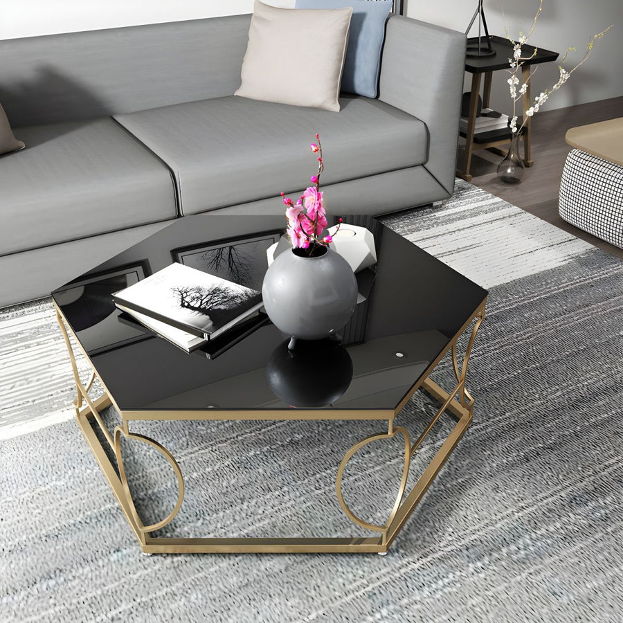 Neil Stainless Steel Frame Coffee Table for Living Room