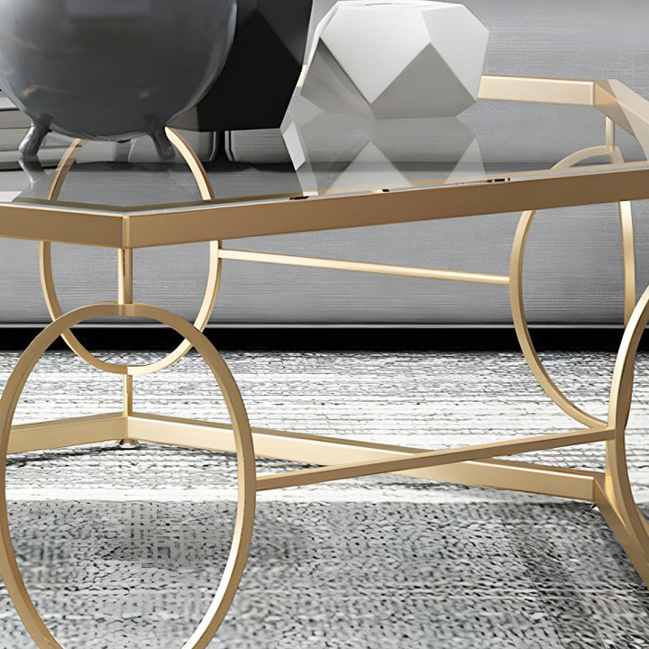 Neil Stainless Steel Frame Coffee Table for Living Room