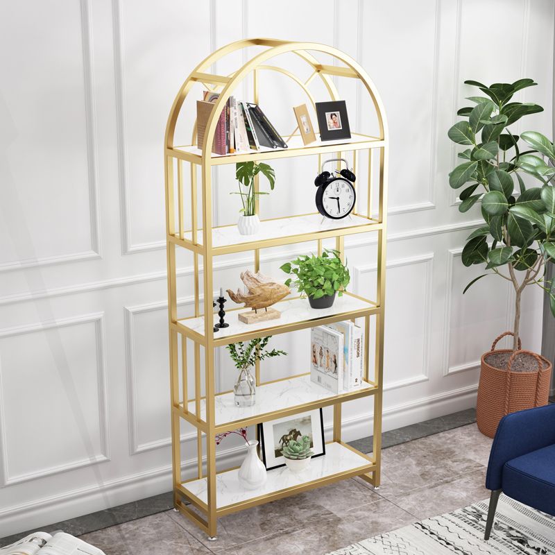 Zlata Stainless Steel Frame Storage Shelves | Bookshelves
