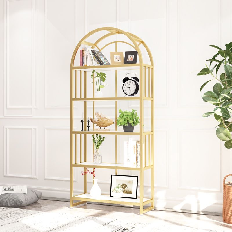 Zlata Stainless Steel Frame Storage Shelves | Bookshelves