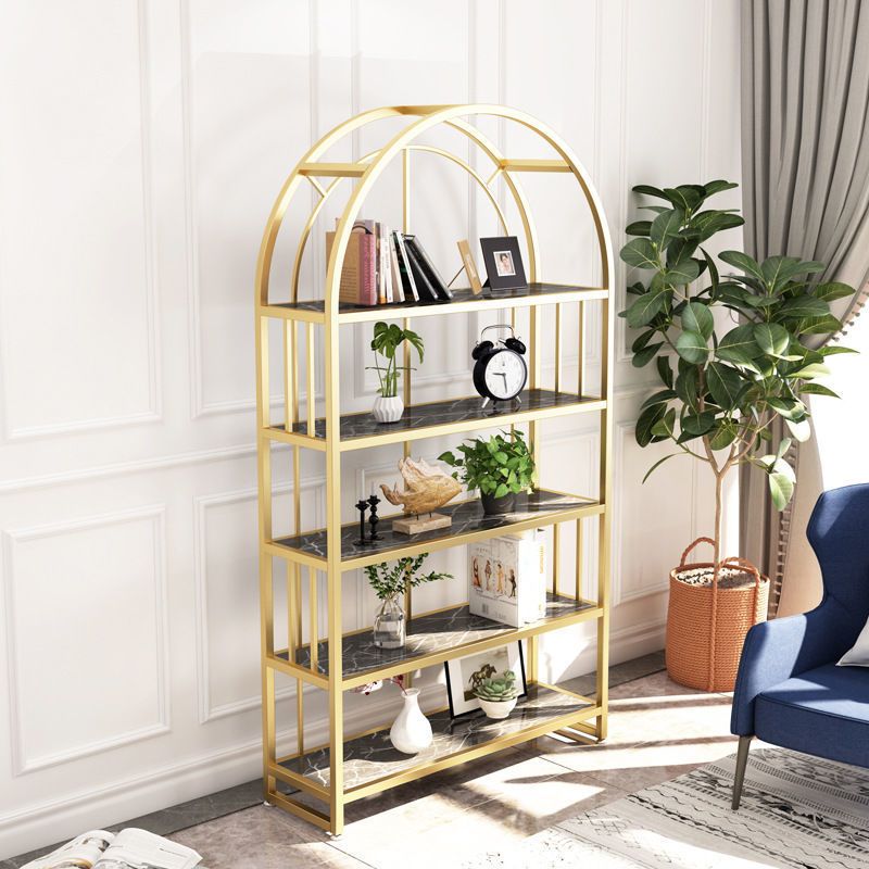 Zlata Stainless Steel Frame Storage Shelves | Bookshelves