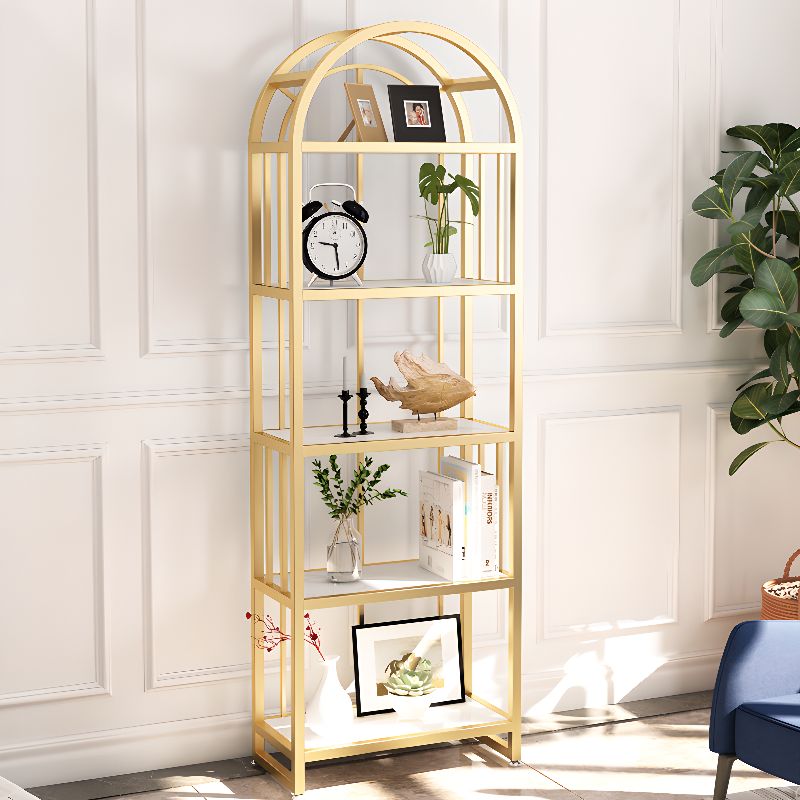 Zlata Stainless Steel Frame Storage Shelves | Bookshelves