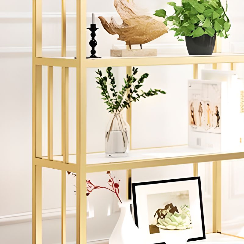Zlata Stainless Steel Frame Storage Shelves | Bookshelves