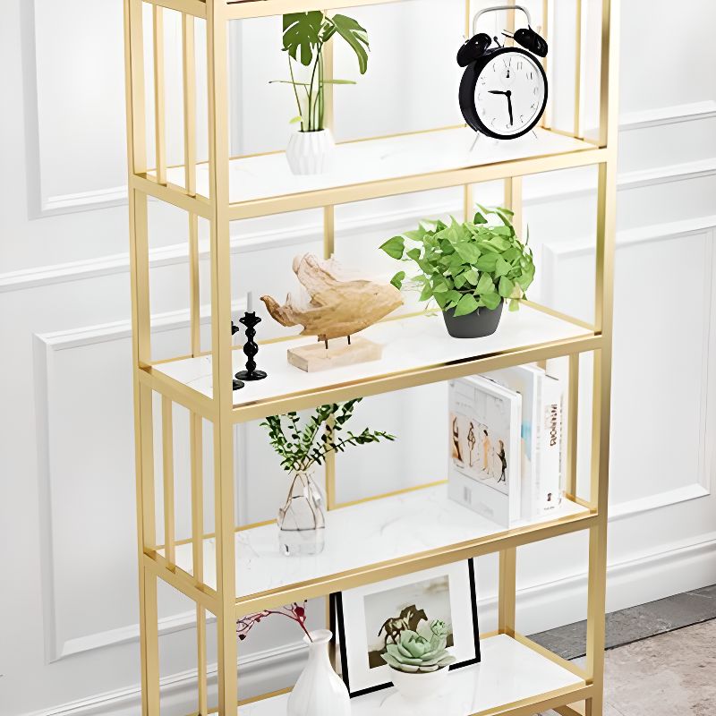 Zlata Stainless Steel Frame Storage Shelves | Bookshelves