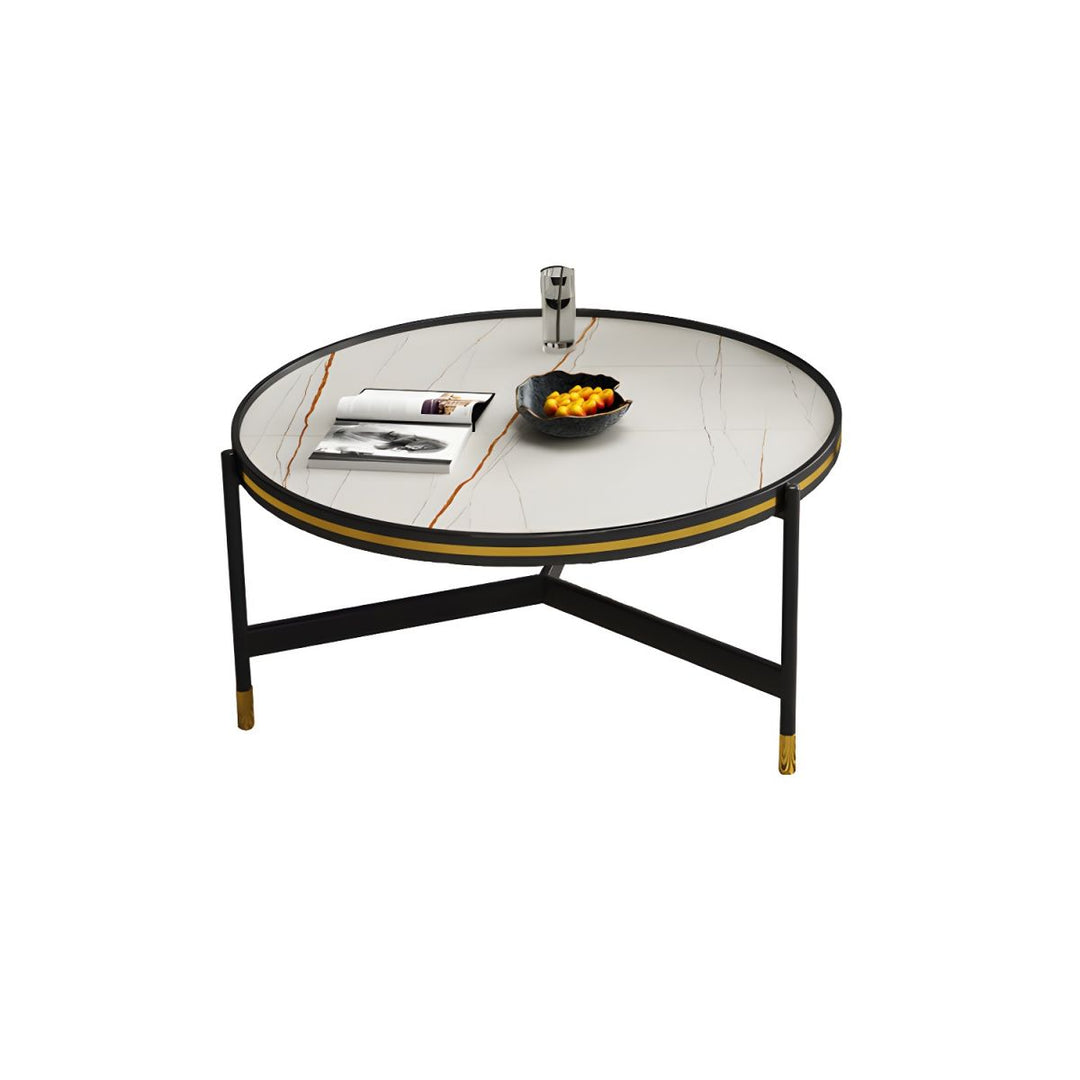 Parth Stainless Steel Frame Coffee Table for Living Room